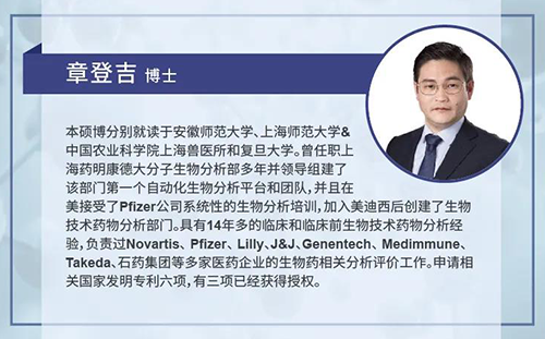尊龙凯时生物技术药物分析部主任章登吉博士